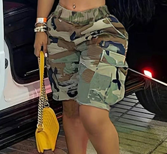 Camo Cargo Shorts